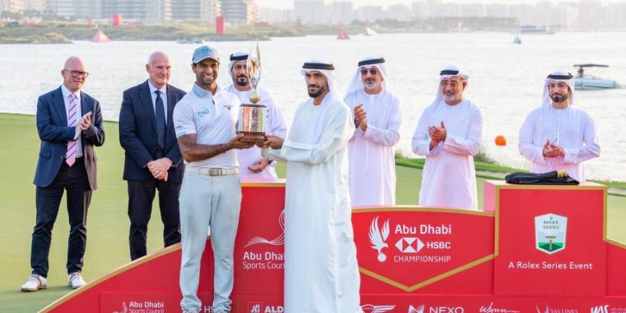 نهيان بن زايد يتوّج راي ببطولة أبوظبي إتش إس بي سي للجولف - اتش دي كورة